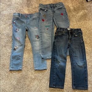 Little Giels Jeans Bundle- 3 pairs size 5/5T
